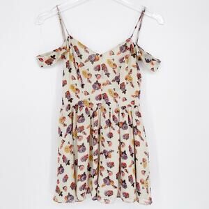 Kimchi Blue Size 0‎ Romper Cream Off The Shoulder Tank Sleeveless Low Cut Back